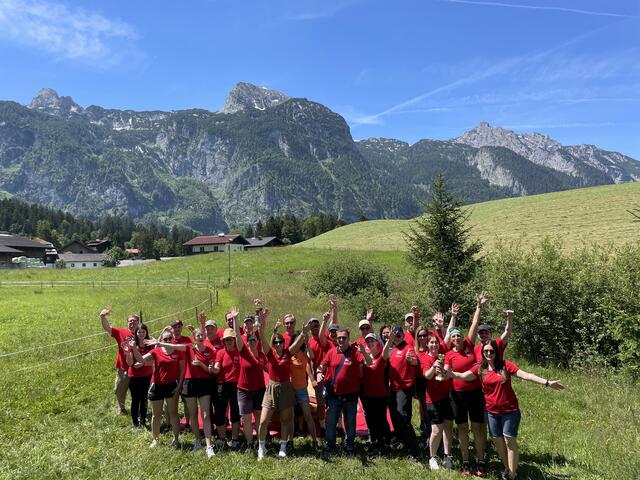 Das Team der RegionalMedien Salzburg bei der Team-Challenge in Abtenau. | Foto: RegionalMedien Salzburg