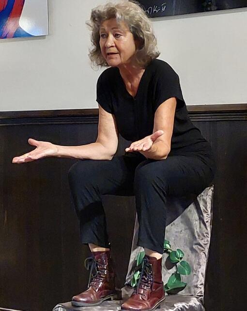 Gabriele Köhlmeier begeisterte an zwei Abenden im vollbesetzten Cafe Kaiserfeld in Graz.