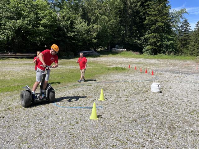 Beim Segway-Parcours war nicht nur Schnelligkeit, sondern auch eine geschickte Fahrweise gefragt. | Foto: RegionalMedien Salzburg
