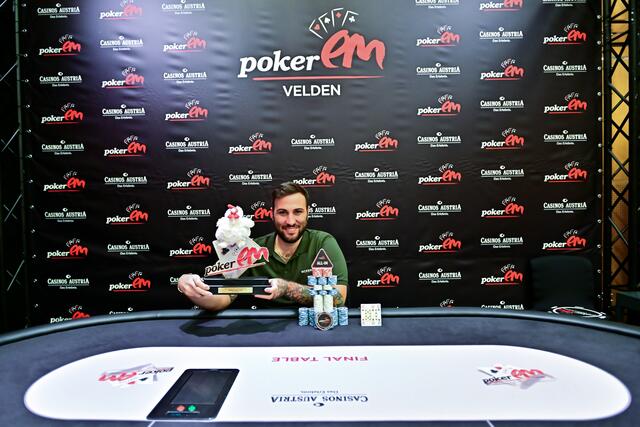 Main-Event-Sieger 2023: Nicola Angelini | Foto: Tomas Stacha/Casino Velden