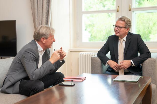 Im Interview mit MeinBezirk: Landeshauptmann Christopher Drexler über aktuelle Themen in der Steiermark. | Foto: Land Steiermark
