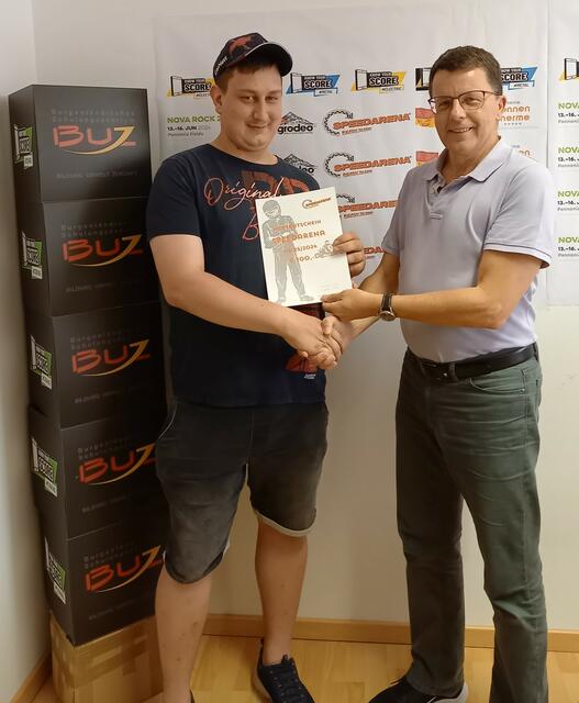 Martin Mürkl bestand seinen Lehrabschluss. | Foto: BUZ Neutal