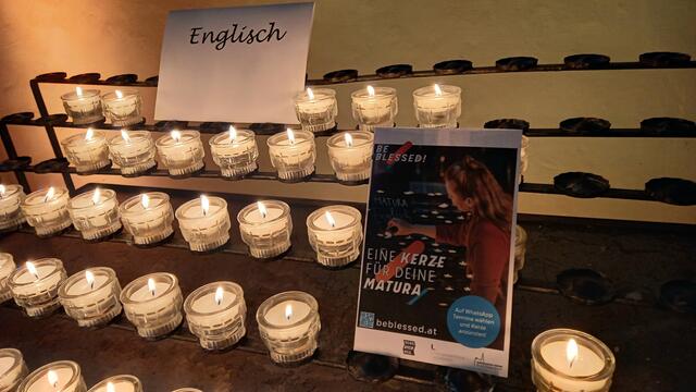 Die Aktion "Be Blessed!" spendete auch heuer wieder vielen Maturantinnen und Maturanten Zuversicht für die großen Prüfungen. | Foto: Eva Bacher Bildungsdirektion