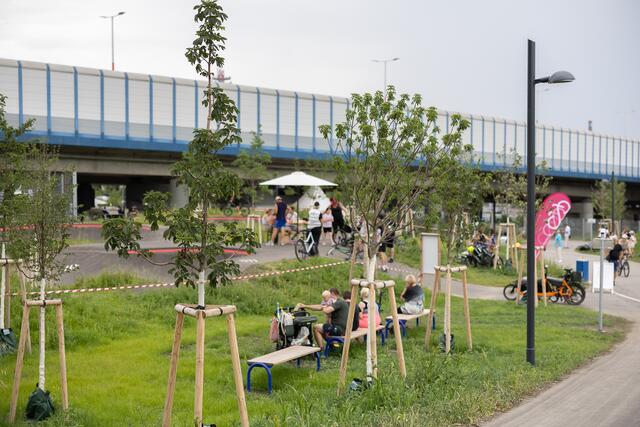 Der Tangentenpark wurde mit einem großen Fest eröffnet. | Foto: René Brunhölzl/RMW