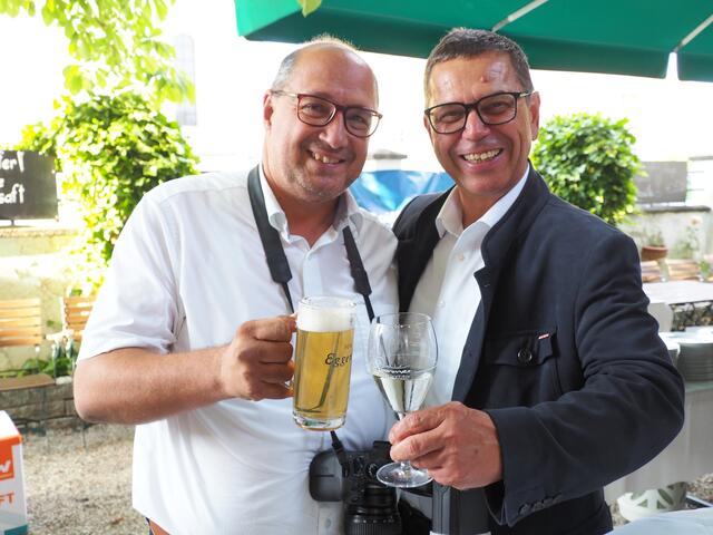"Geburtstagskind" Andreas Maringer mit Hans Moser | Foto: MeinBezirk/Haslberger