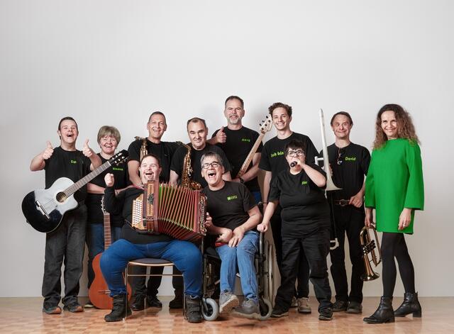 Musiker mit und ohne Behinderung treten am 21.9.24  im Schulzentrum Imst auf. | Foto: A. Koncar