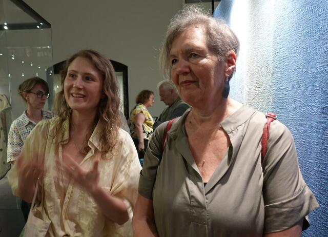 Celina und Beate, Tochter und Mutter, Textilkünstlerinnen