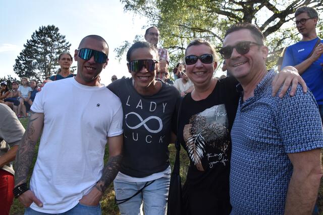 Beste Stimmung: Ventsi, Jazz, Anja und Christian  | Foto: Kendlbacher