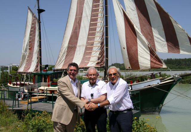 Peter Eisenschenk, Joram Harel und Willi Stift. | Foto: Christian Nowotny