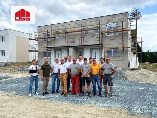 Gleichenfeier für die Reihenhäuser in Rechnitz | Foto: OSG