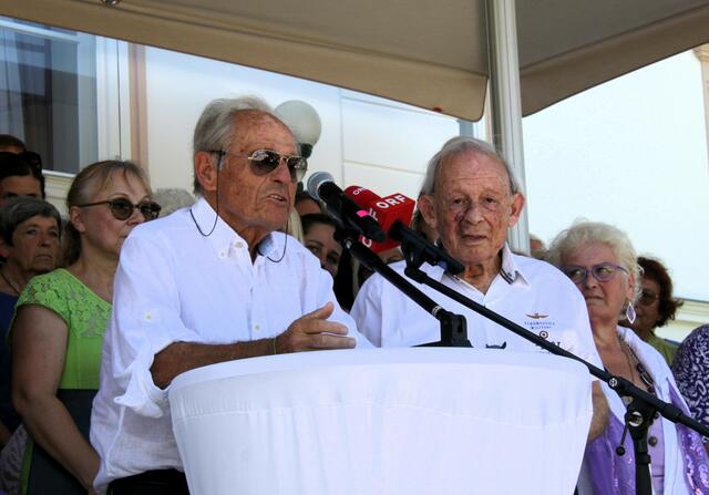 Willi Stift und Joram Harel verbindet die Regentag. | Foto: Christian Nowotny