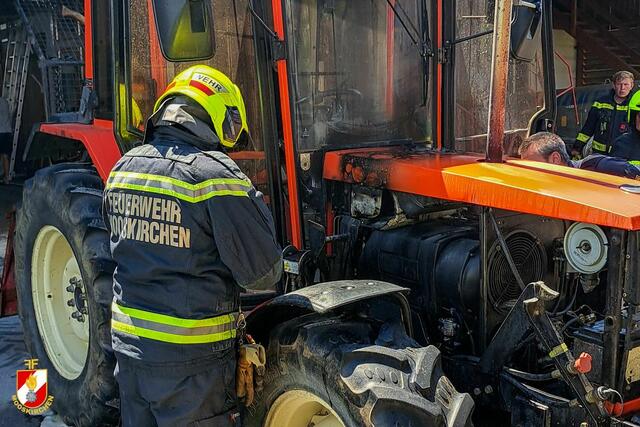 In Stögersdorf brannte am Freitagnachmittag ein Traktor. | Foto: FF Mooskirchen