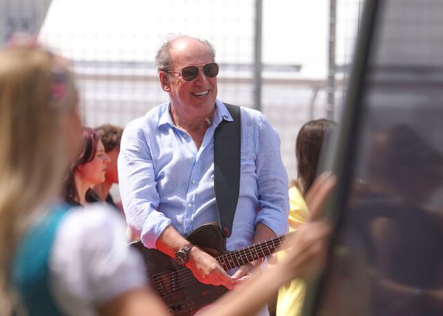 Hans Zimmer rockte die Bundeshymne. | Foto: GEPA pictures