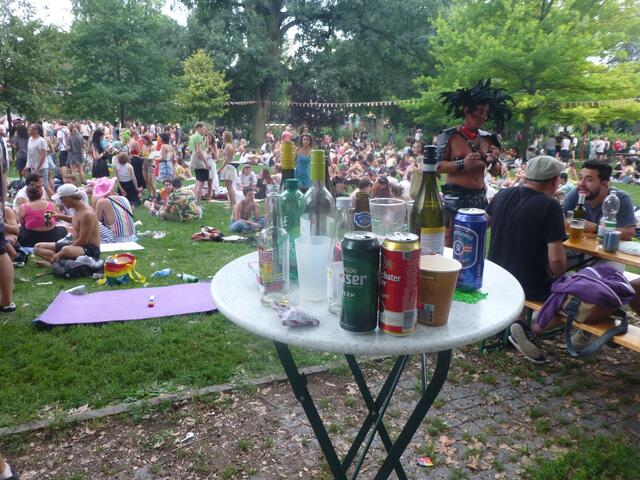 Abfalltechnische Impressionen vom Parkfest, das im Grazer Volksgartenpark, den Schlusspunkt vom ,Pride Month 2024" in der Ökostadt Graz setzte.