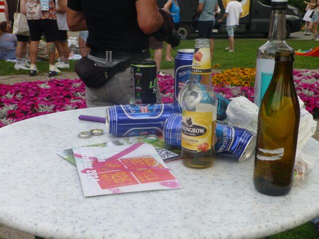 Abfalltechnische Impressionen vom Parkfest, das im Grazer Volksgartenpark, den Schlusspunkt vom ,Pride Month 2024" in der Ökostadt Graz setzte.