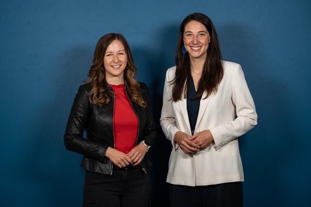 Bundesobfrau Claudia Plakolm und Bundesobfrau-Stellvertreterin Sophia Kircher (rechts). | Foto: JVP
