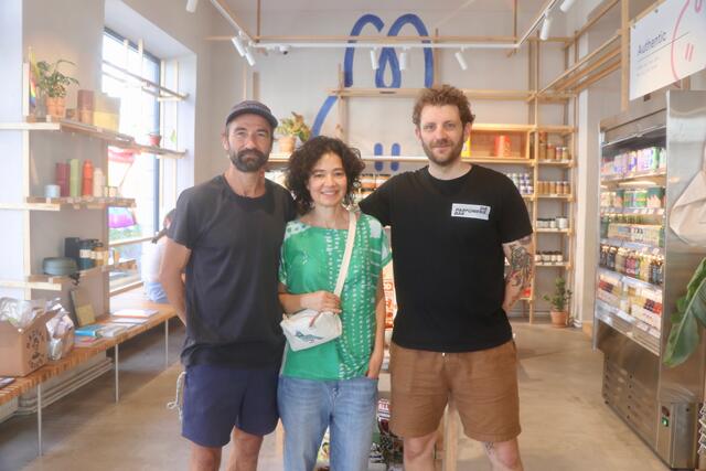 Die drei Co-Founder des Otoko: Johnny Huemer, Raluca Simiuc und Kaffeespezialist Gianni (v.li.n.re.) | Foto: Ulrike Kozeschnik-Schlick