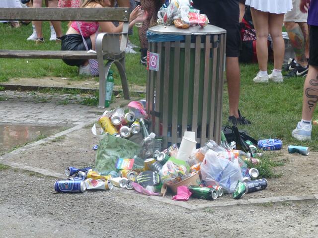 Abfalltechnische Impressionen vom Parkfest, das im Grazer Volksgartenpark, den Schlusspunkt vom ,Pride Month 2024" in der Ökostadt Graz setzte.