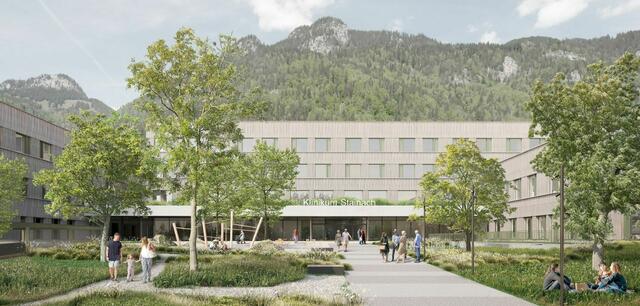 So könnte das Leitspital aussehen: Noch im Sommer sollen Konzepte für die Nachnutzung der drei bisherigen Standorte präsentiert werden. | Foto: ARGE Maurer Franz &amp; Sue