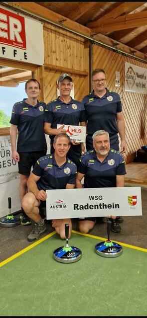 Team der WSG Radenthein (v.h.l.): Heimo Steiner, Christian Burger, Klaus Wiedermann; v.v.l.: Manfred Wagenländer und Heinz Hassler. Nicht am Bild Sektionsleiterin Helga Bachlechner | Foto: Privat