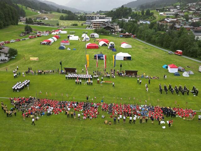 Imposantes Bild bei der Schlussveranstaltung mit Siegerehrung. | Foto: Thomas Mair