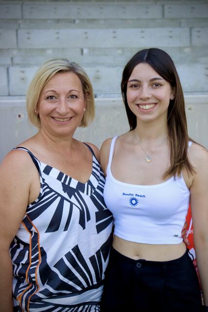 Bürgermeisterin Claudia Schlager von Mattersburg mit ihrer Tochter Marie. | Foto: Alejandra Ortiz