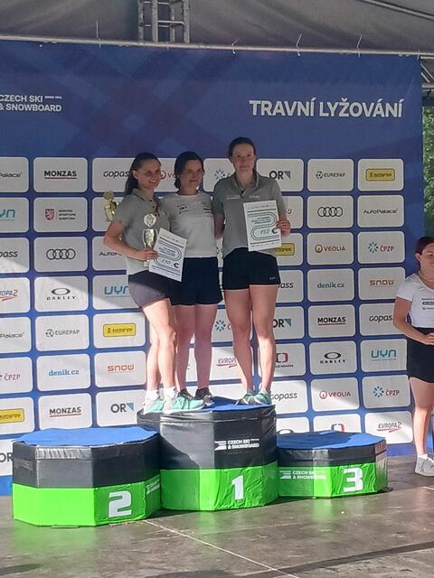 Zwei Podestplätze für Österreich: Lara Teynor, Eliska Rejchrtova und Emma Eberhardt | Foto: Gabriella Horvath