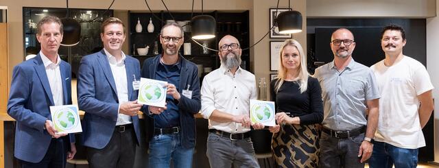Von links: Andreas Hirsch, Landesrat Stefan Kaineder, Norbert Rainer, Otto Hackl, Anna Mayerl, Stephan Rößlhumer und Thomas Zwirzitz. | Foto: Land OÖ/Margot Haag