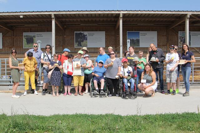Exkursion der Förderwerkstatt "Rettet das Kind" Eisenstadt nach Donnerskirchen.  | Foto: Katharina Sebald 