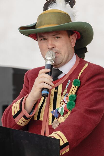 Hauptmann Andreas Kirchmair war zu Recht stolz! | Foto: Paul Weber