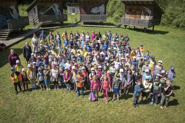 Gruppenbild der Naturpark Schüler. | Foto: Jürgen Thoma