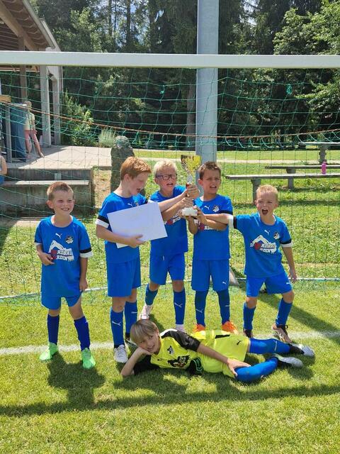 Die jungen Talente freuten sich über den Sieg. | Foto: SVG Bleiburg – Hans Micheu