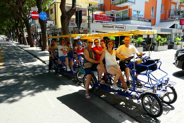 Eine Radrunde durch die längste Fußgängerzone Europas in Jesolo. | Foto: ASO Sillian