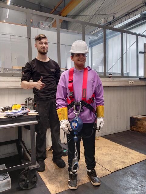 Die Voitsberger Mittelschülerinnen und -schüler waren bei Krenhof in Köflach | Foto: MS Voitsberg