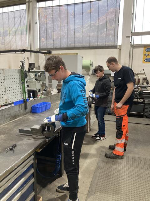 Die Mittelschule Stallhofen war bei der Firma Keller in Söding-St. Johann. | Foto: MS Stallhofen