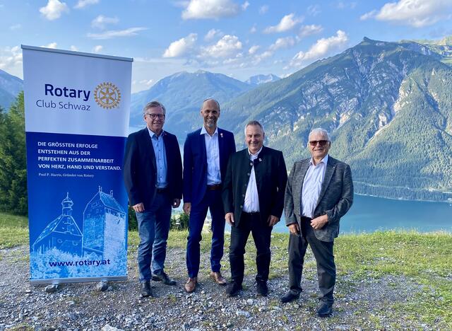 Von links: Franz Gruber, Franz Mair, Martin Reiter und Josef Bazzanella.