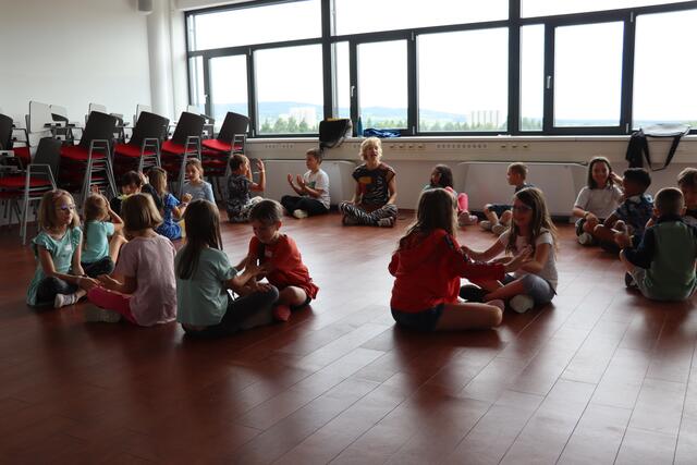 Die Kinder der Percussions-Gruppe.  | Foto: Vanessa Trabi