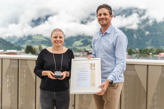 Vlnr.: Saalfelden Leogang Marketing-Verantwortliche Martina Ellmauer und Geschäftsführer der Saalfelden Leogang Touristik Marco Pointner. | Foto: Michael Geißler