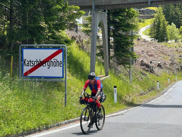 Zum Drüberstreuen hat der Extremsportler Andreas Ropin auch noch den Katschberg mitgenommen. | Foto: Andreas Ropin