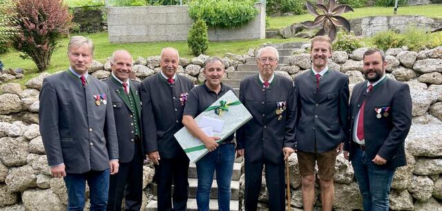Am Foto: v.l.n.r Alois Kocher, Franz Feiel, Erich Mayer, Herbert Schilcher, Matthias Moser, Peter Laßhofer,  Hannes Siebenhofer | Foto: Kameradschaft Ramingstein