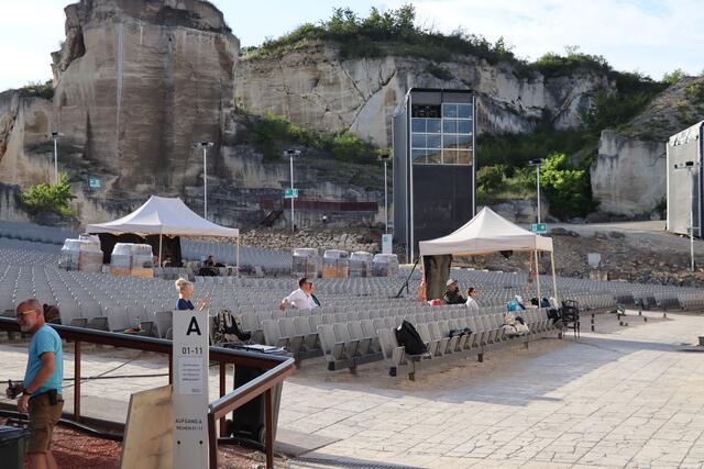 Probe bei der Oper im Steinbruch zu "Aida"  | Foto: RMA Triebaumer
