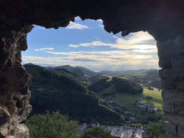 Blick nach Rabenstein von der Ruine | Foto: Martina Schweller