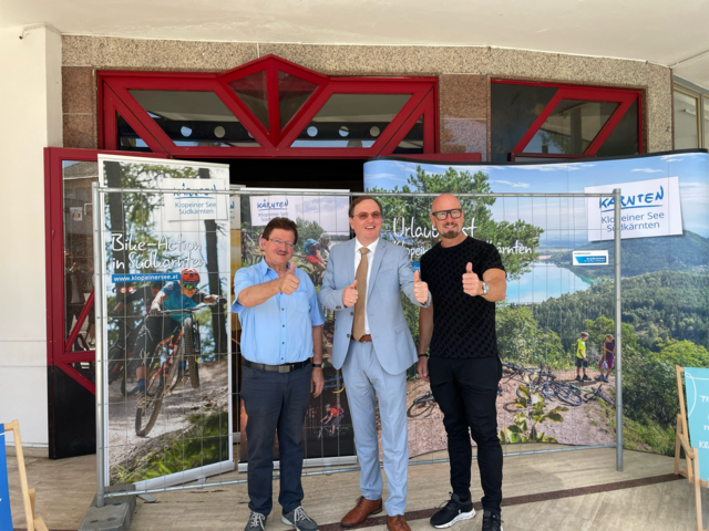 Thomas Krainz, Bernd Hinteregger und Helmut Steiner freuen sich auf eine gute Zusammenarbeit. | Foto: MeinBezirk.at