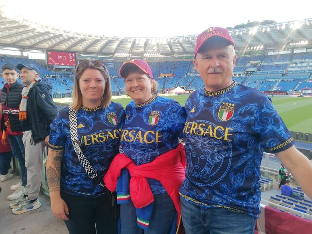 Super tolles Match im Stadio Olympico in Rom mit meinen Freunden.  | Foto: Martina Kaufmann