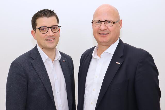 Lukas Kalcher, Regionalstellenleiter der WKO Voitsberg, und Obmann Peter Sükar haben Sorgenfalten. | Foto: WKO