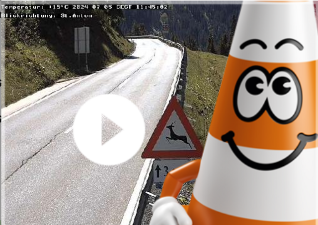 Hier findest du die Verkehrskameras an den neuralgischen Staupunkten auf der B197 Arlbergpass. | Foto: ASFINAG