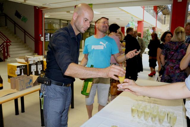 Beim Empfang im Bundesschulzentrum. | Foto: Löschnig