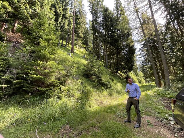 Thomas Rinner an seinem Arbeitsplatz, er bewirtschaftet rund 100 Hektar Wald.  | Foto: MeinBezirk