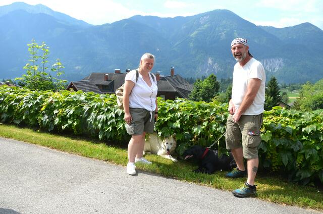 Barbara und Günther Karmik aus Bodensdorf/Ossiacher See mit Anouk und Freya 