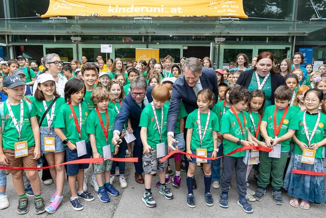 Heute wurde die Kinderuni Wien feierlich eröffnet. | Foto: APA-Fotoservice/Martin Lusser